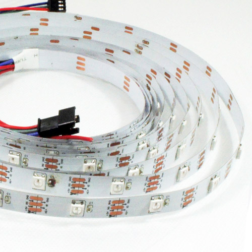 WS2812B DC5V Series Flexible LED Strip Lights, Programmable Pixel Full Color Chasing, Indoor Use, 150LEDs 16.4ft Per Reel By Sale WS2812B DC5V Series Flexible LED Strip Lights, Programmable Pixel Full Color Chasing, Indoor Use, 150LEDs 16.4ft Per Reel By Sale